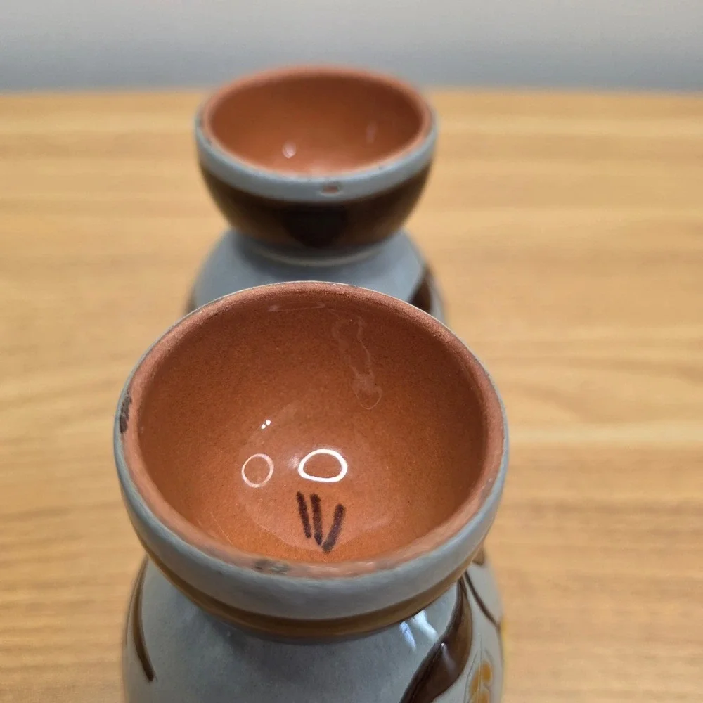 Vtg Stangl Pottery Golden Harvest 7pc Set Creamer/Sugar, Double Egg, Salt/Pepper